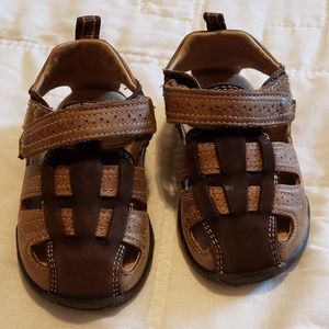 Stride Rite Brown Sandals, Little Kid Size 5.5W